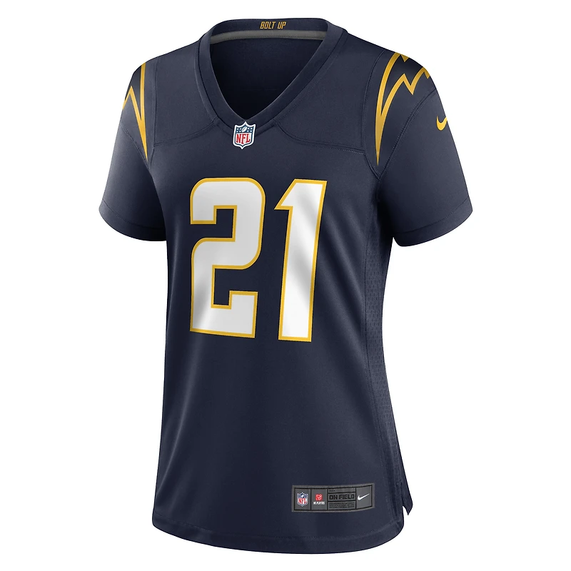 Maillot de joueur retraité Nike LaDainian Tomlinson pour femme, bleu marine, Los Angeles Chargers