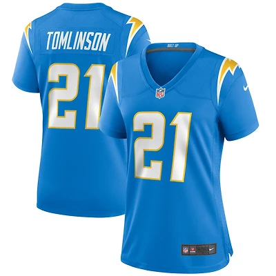 Maillot de joueur retraité Nike LaDainian Tomlinson pour femme, bleu poudre, Los Angeles Chargers Game
