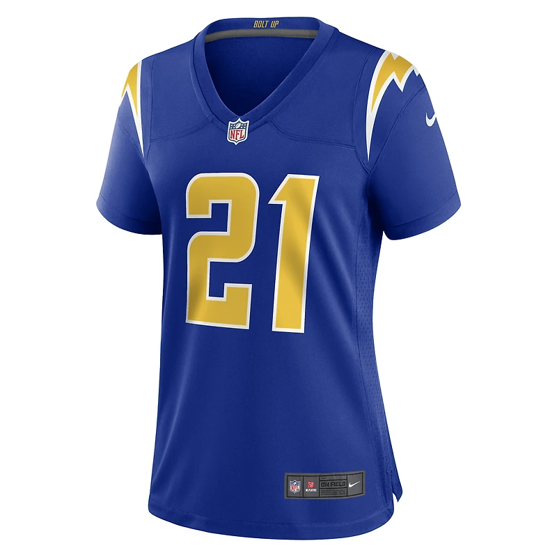 Maillot de match retraité Nike LaDainian Tomlinson Royal Los Angeles Chargers pour femme