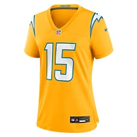 Maillot Nike Ladd McConkey Gold pour femme des Chargers de Los Angeles, Alternate Charger Power Game