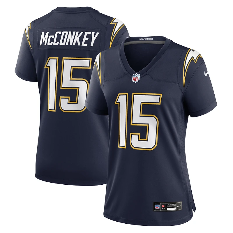 Women's Nike Ladd McConkey Navy Los Angeles Chargers Alternate Super Game Jersey