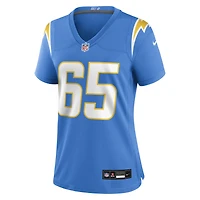 Maillot de match Nike Logan Taylor bleu poudré pour femme, Los Angeles Chargers