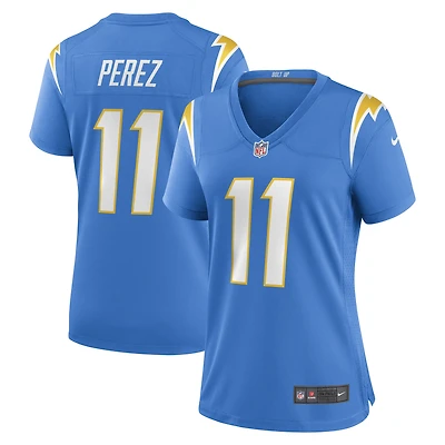 Women's Nike Luis Perez Powder Blue Los Angeles Chargers Team Game Jersey