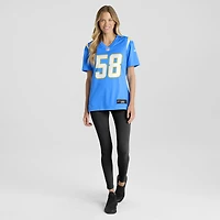 Women's Nike Marlowe Wax  Powder Blue Los Angeles Chargers Team Game Jersey