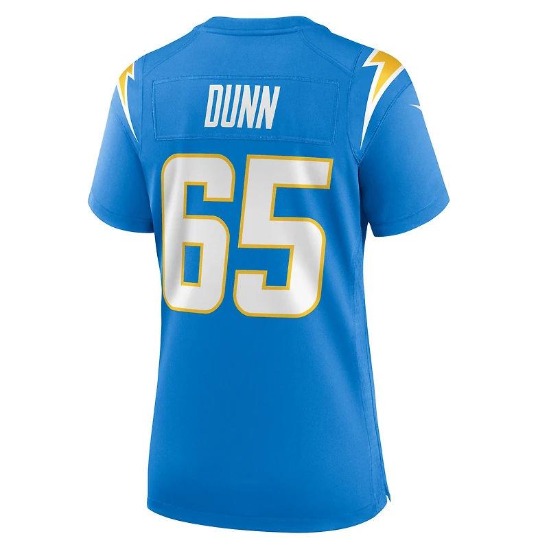 Maillot Nike Michael Dunn bleu poudre pour femme des Los Angeles Chargers Team Game