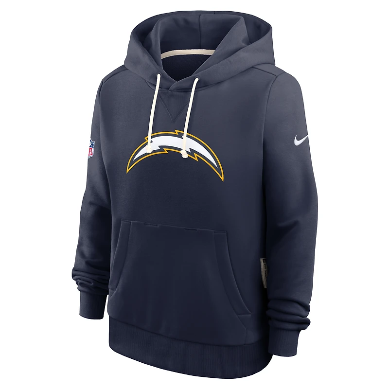 Sweat à capuche Nike Dri-FIT Standard Issue bleu marine des Los Angeles Chargers pour femme