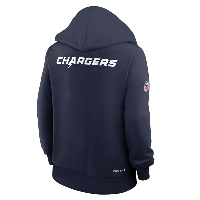 Sweat à capuche Nike Dri-FIT Standard Issue bleu marine des Los Angeles Chargers pour femme