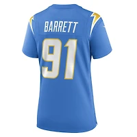 Women's Nike Nick Barrett  Powder Blue Los Angeles Chargers Team Game Jersey