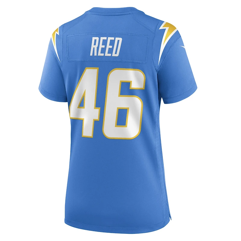 Women's Nike Nikko Reed  Powder Blue Los Angeles Chargers Team Game Jersey