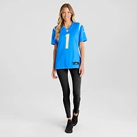 Maillot de match des Chargers Los Angeles Nike numéro 1 Mom Powder Blue pour femme