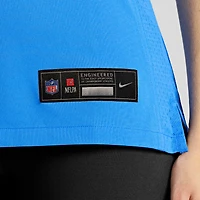 Maillot Nike Omarion Hampton bleu poudre pour femme des Los Angeles Chargers