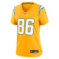 Maillot Nike Oronde Gadsden bleu poudre pour femme des Los Angeles Chargers