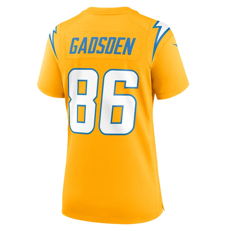 Women's Nike Oronde Gadsden  Gold Los Angeles Chargers Alternate Charger Power Game Jersey