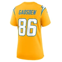 Women's Nike Oronde Gadsden  Gold Los Angeles Chargers Alternate Charger Power Game Jersey