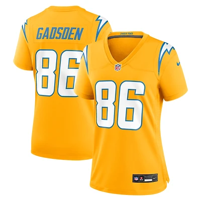 Women's Nike Oronde Gadsden  Gold Los Angeles Chargers Alternate Charger Power Game Jersey