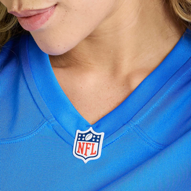 Maillot Nike Oronde Gadsden bleu poudre pour femme des Los Angeles Chargers
