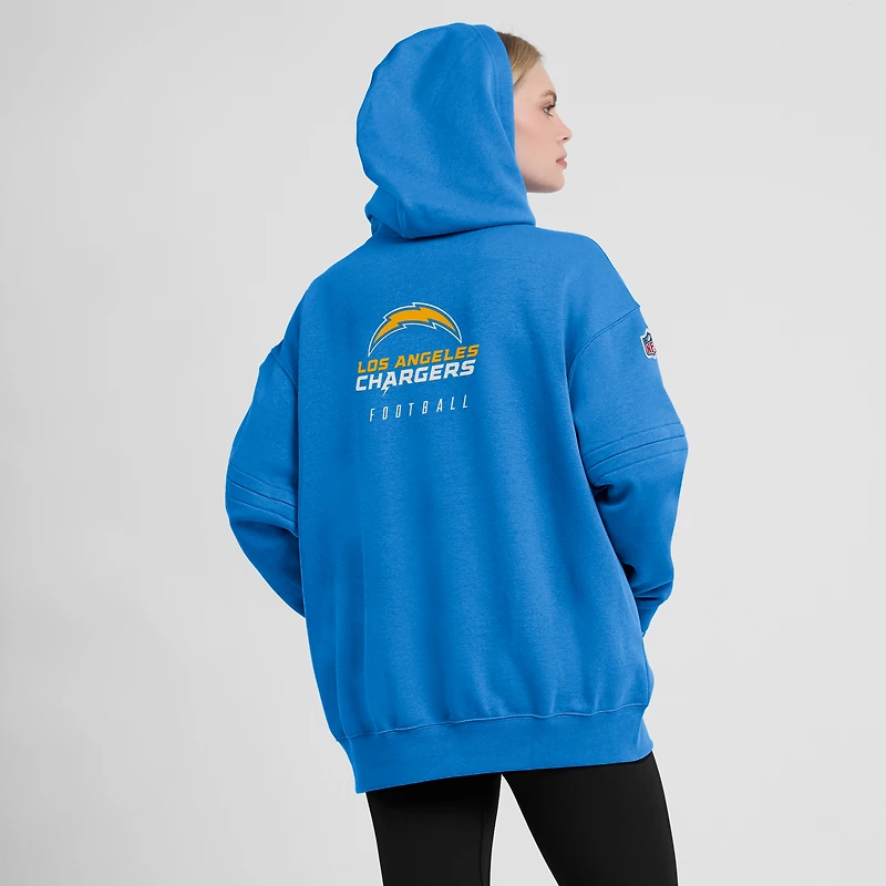 Sweat à capuche en molleton Sideline Club des Los Angeles Chargers 2023 Nike Powder Blue pour femme