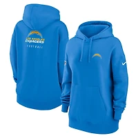 Sweat à capuche en molleton Sideline Club des Los Angeles Chargers 2023 Nike Powder Blue pour femme