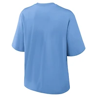 T-shirt Nike bleu poudre Los Angeles Chargers Glory Arch Boxy pour femme