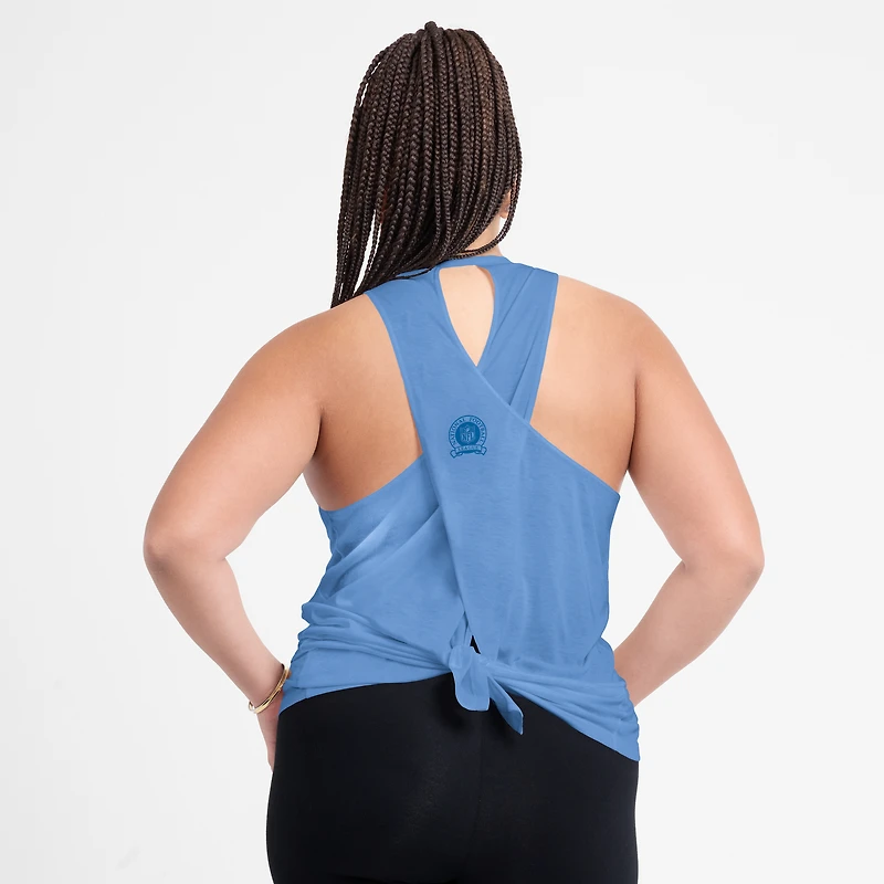 Women's Nike Powder Blue Los Angeles Chargers Glory Open-Back Crisscross Dri-FIT Tank Top