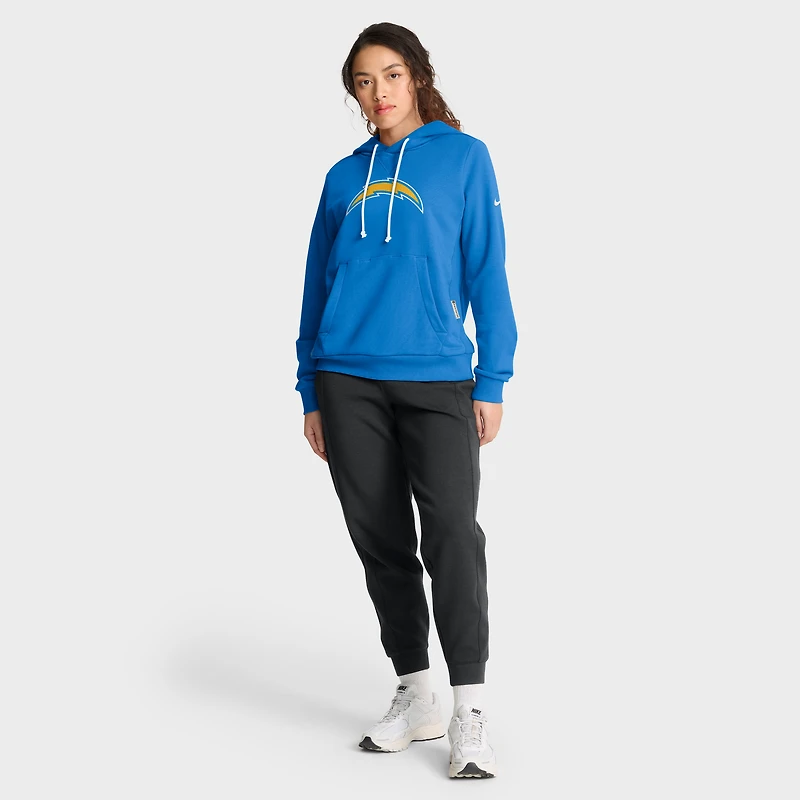 Women's Nike Powder Blue Los Angeles Chargers Sideline Standard Issue Initial Home Dri-FIT Hoodie
