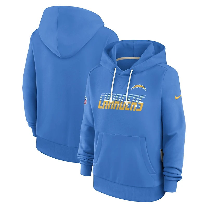 Women's Nike Powder Blue Los Angeles Chargers Sideline Standard Issue Dri-FIT Hoodie