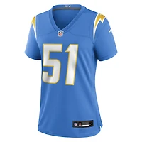 Women's Nike Rashad Weaver  Powder Blue Los Angeles Chargers Team Game Jersey