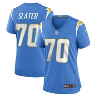 Maillot de match Nike Rashawn Slater pour femme, bleu poudre, Los Angeles Chargers