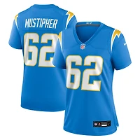 Maillot Nike Sam Mustipher bleu poudre pour femme des Los Angeles Chargers