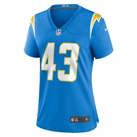 Women's Nike Troy Dye  Powder Blue Los Angeles Chargers Game Jersey
