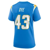 Women's Nike Troy Dye  Powder Blue Los Angeles Chargers Game Jersey