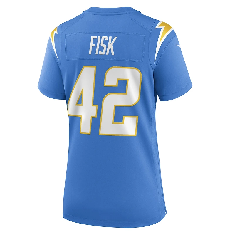 Women's Nike Tucker Fisk  Powder Blue Los Angeles Chargers Team Game Jersey
