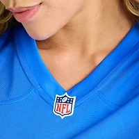 Maillot de match Nike Tyler Biadasz bleu poudré des Chargers Los Angeles pour femmes