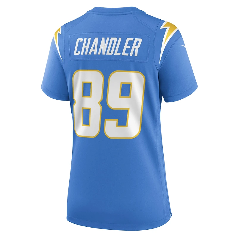 Maillot de joueur retraité Nike Wes Chandler pour femme, bleu poudre, Los Angeles Chargers