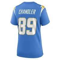 Maillot de joueur retraité Nike Wes Chandler pour femme, bleu poudre, Los Angeles Chargers