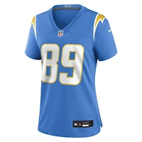 Maillot Nike Will Dissly bleu poudré pour femme des Los Angeles Chargers