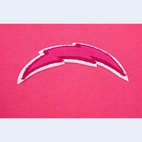 Sweat à capuche court Pro Standard Los Angeles Chargers pour femmes, triple rose