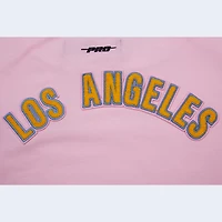 T-shirt court Pro Standard Los Angeles Chargers rose pour femme