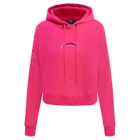 Sweat à capuche court en polaire rose Pro Standard des Chargers de Los Angeles pour femmes