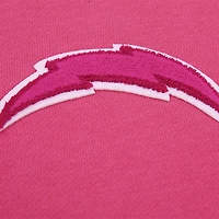 Sweat à capuche court en polaire rose Pro Standard des Chargers de Los Angeles pour femmes