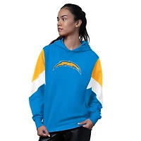 Sweat à capuche Starter Powder Blue pour femme des Los Angeles Chargers Scrimmage