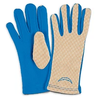 Women's WEAR by Erin Andrews Los Angeles Chargers Tonal Microcheck Scarf & Glove Set