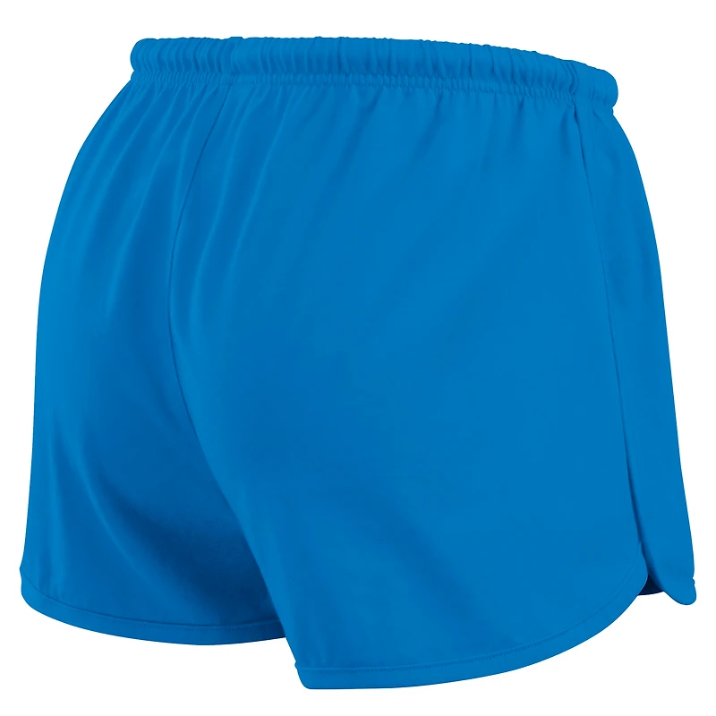 Women's WEAR by Erin Andrews Powder Blue Los Angeles Chargers Heavy Rugby Jersey Long Sleeve T-Shirt & Shorts Lounge Set