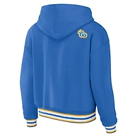 Sweat à capuche lacets bleu poudre Los Angeles Chargers pour femme WEAR by Erin Andrews