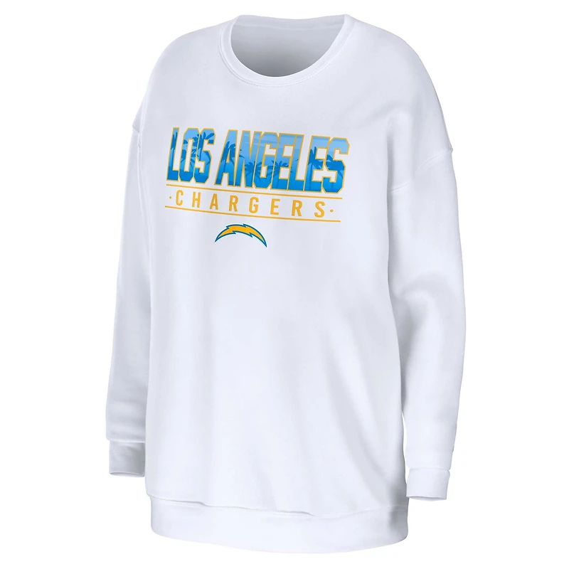 Sweat-shirt à capuche blanc pour femme WEAR by Erin Andrews des Los Angeles Chargers