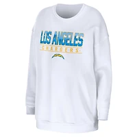 Sweat-shirt à capuche blanc pour femme WEAR by Erin Andrews des Los Angeles Chargers
