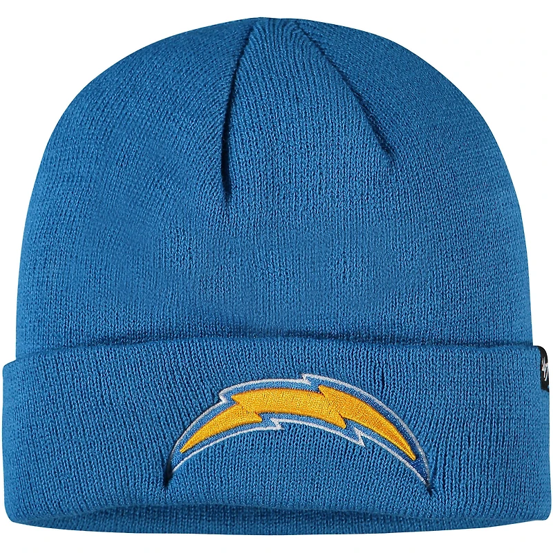 Bonnet en tricot basique à revers Los Angeles Chargers '47 bleu pour jeune