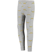 Ensemble de nuit gris avec t-shirt à manches longues et pantalon Los Angeles Chargers pour jeune