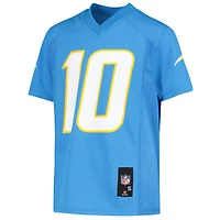 Maillot de joueur réplique bleu poudre Justin Herbert des Los Angeles Chargers pour jeunes