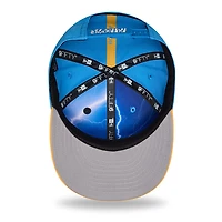 Casquette snapback New Era 9FIFTY pré-courbée bleu poudre/or Los Angeles Chargers, édition spéciale draft NFL 2026, pour jeunes